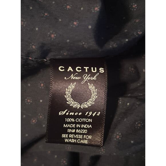 GUC Vintage Cactus Women's Long Sleeve Button Down Blouse Shirt Top Size Medium - Picture 5 of 7